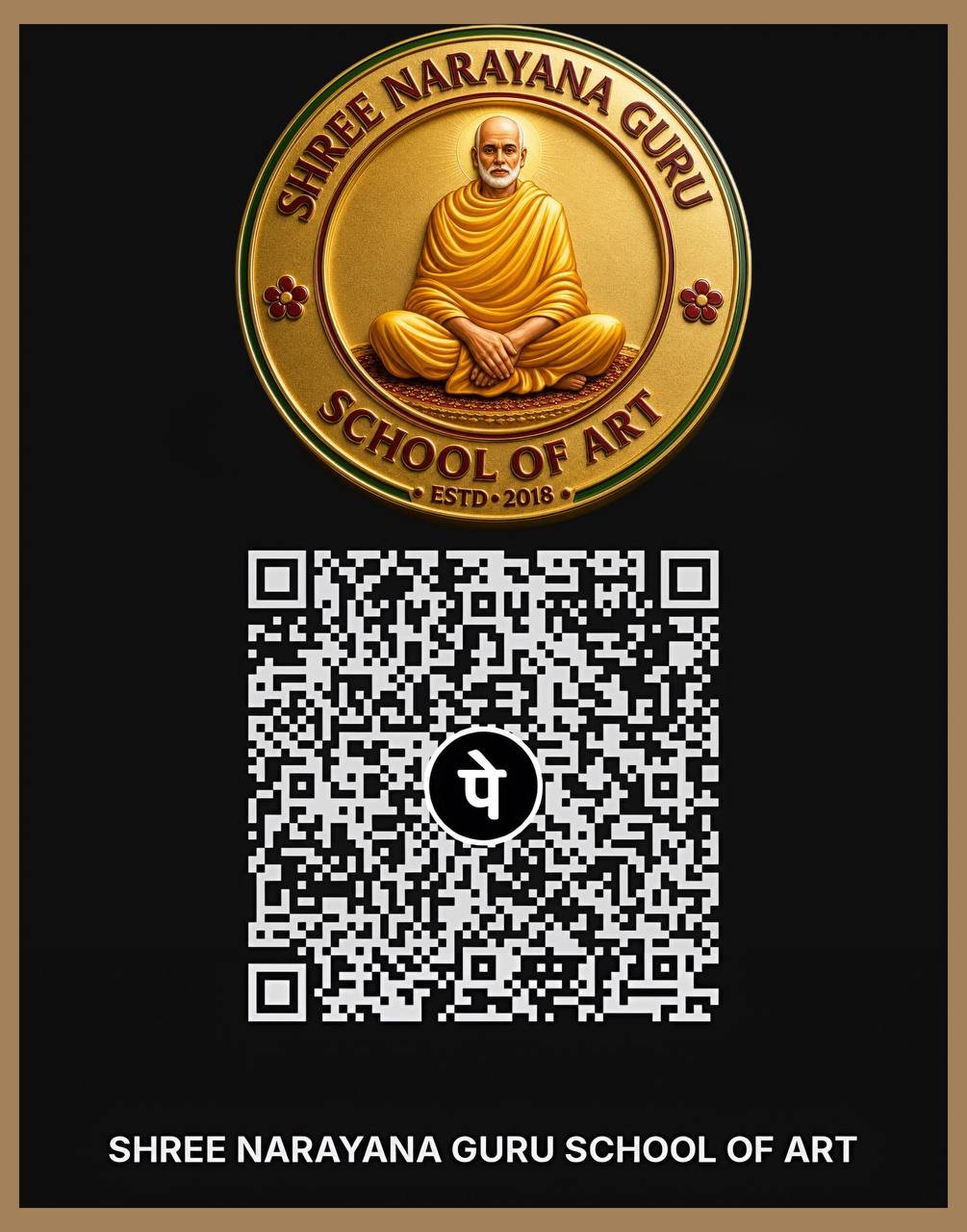 UPI QR code for Shree Narayana Guru School of Art